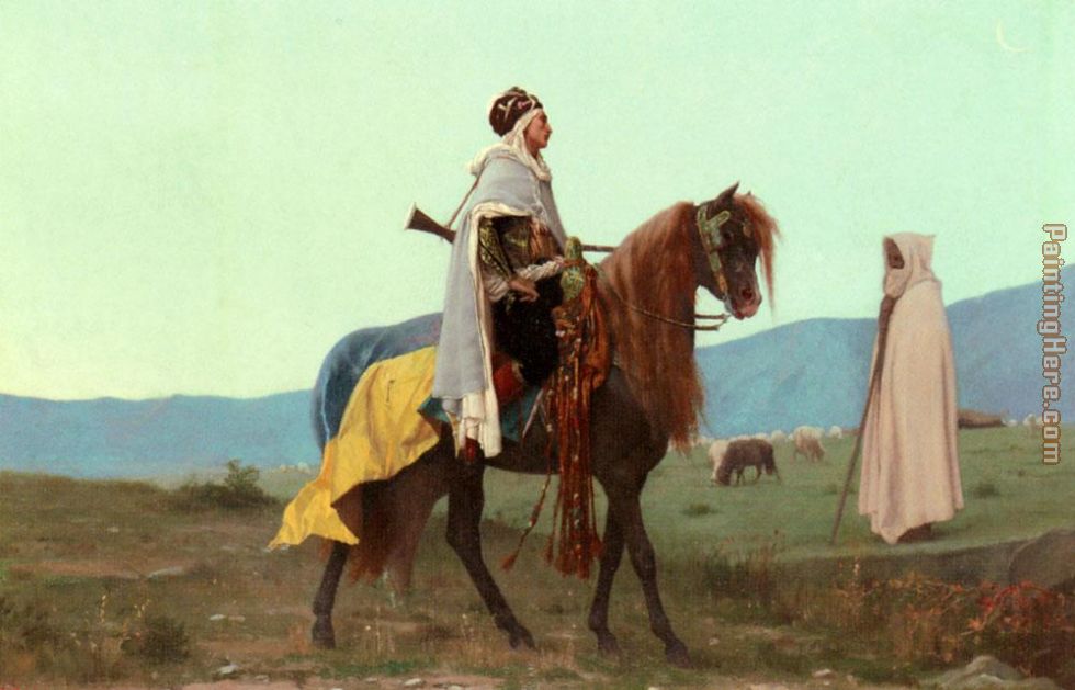 An Arab Horseman painting - Gustave Clarence Rodolphe Boulanger An Arab Horseman art painting